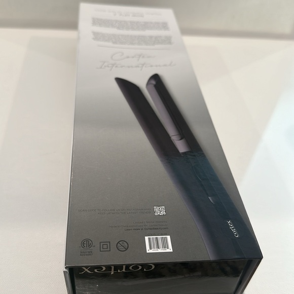 NIB Cortex International 100% Solid Ceramic Playes 1” Flat Iron w/temp control. - Picture 4 of 7